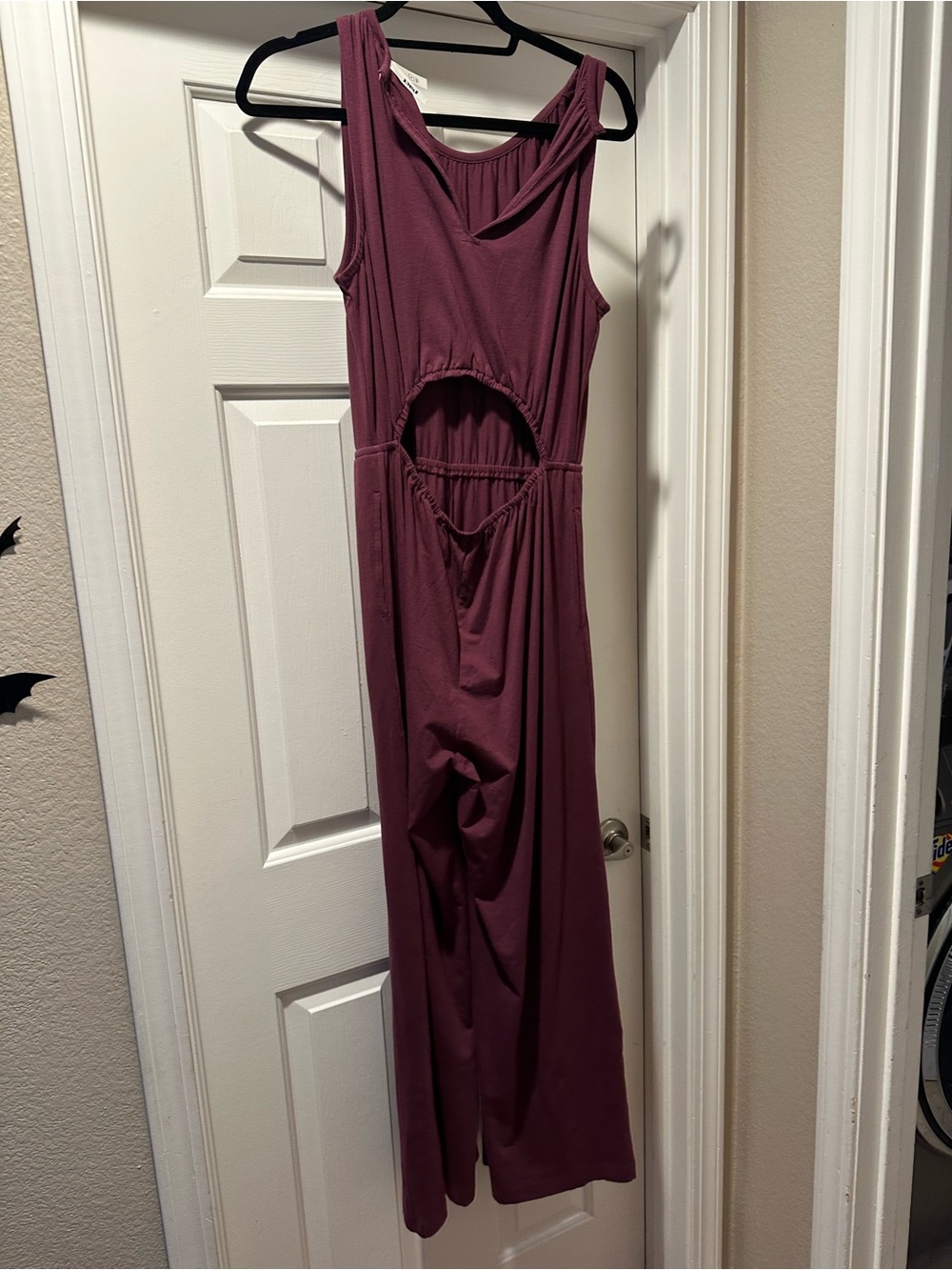 Pact Sleeveless Wide-Leg Jumpsuit in Deep Plum - Picture 6 of 7